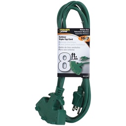 [10033884] DMB - POWERZONE EXTENSION CORD, GREEN 8' L