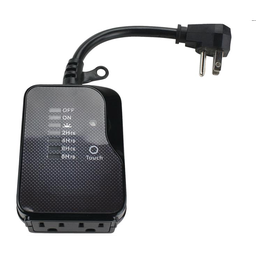 [10033886] POWERZONE INDOOR COUNTDOWN TIMER 2-OUTLET BLACK