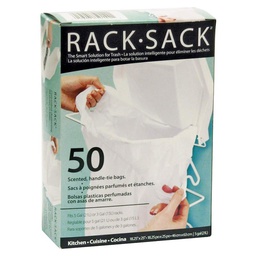 [7106248] DMB - RACK SACK GARBAGE BAGS 50142 18.25X25IN 50/BX WHITE B BX