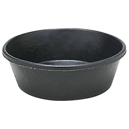 [116-141113] FORTEX FEEDER PAN RUBBER BLK 8QT