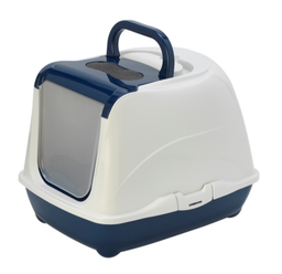 [15P-007325] DMB - MODERNA FLIP CLOSED LITTER BOX BLUEBERRY JUMBO