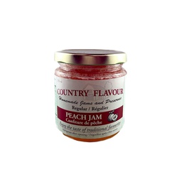 [224-99764] COUNTRY FLAVOUR 250ML PEACH JAM