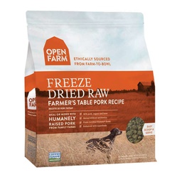 [136-123651] OPEN FARM DOG PORK RECIPE FREEZE DRIED 13.5OZ