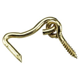 [192-013756] ONWARD GATE HOOK &amp; EYE BRASS 1&quot;L 2PK