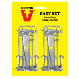 [186-006114] DV - VICTOR EASY SET GOPHER TRAP REUSABLE STL 2PK