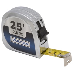 [192-664487] DMB - VULCAN MEASURING TAPE CHROME CASE, 25'L