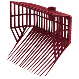 [108-000246] FUTURA DEEP BASKET FORK HEAD ONLY RED