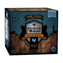 [146-003360] BCR FARE GAME CHICKEN/SALMON/BEEF 4X0.5LB