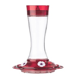 [166-013609] MORE BIRDS GARNET HUMMINGBIRD FEEDER 20OZ