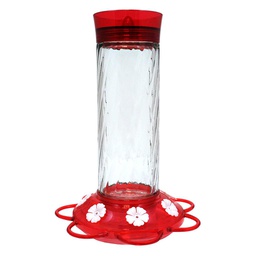 [166-013708] MORE BIRDS DIAMOND HUMMINGBIRD FEEDER 30OZ