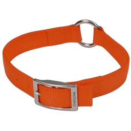 [144-084089] DV - REMINGTON DBL PLY COLLAR W/CENTRE RING SAFETY ORANGE 1&quot;X24&quot;