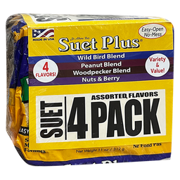 [164-234013] WILDLIFE SCIENCE SUET PLUS VARIETY 4 PACK 