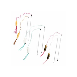 [152-520628] DMB - SPOT LEATHER STRAND TEASER WAND