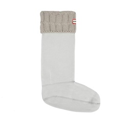[220-862392] DV - HUNTER TALL BOOT SOCK 6 STITCH CABLE GREIGE LARGE