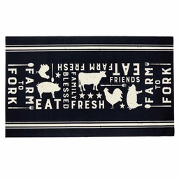 [228-060480] DV - CANDYM EAT FRESH FARM TO FORK RUG 