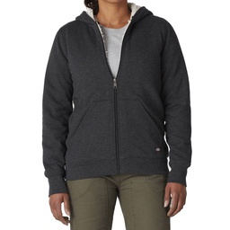 [218-869336] DICKIES WOMEN SHERPA LINED FULL ZIP HOODIE BLACK LARGE 