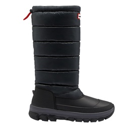 [220-954471] HUNTER INTREPID TALL WOMENS SNOW BOOT BLACK SIZE 6