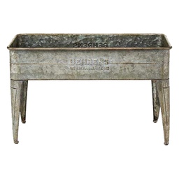 [182-009979] BEHRENS STEEL GARDEN PLANTER 10&quot;X20&quot;