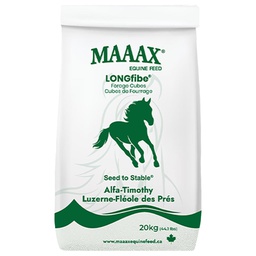 [100-400100] MAAAX LONGFIBE ALFALFA-TIMOTHY HAY CUBES 20KG