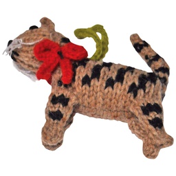 [400-018659] CHILLY DOG KNIT ORNAMENT- BROWN TABBY