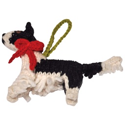 [400-018567] CHILLY DOG KNIT ORNAMENT- BORDER COLLIE