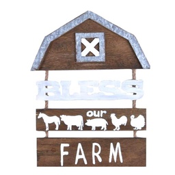 [228-107591] KOPPERS HOME BLESS OUR FARM WALL PLAQUE