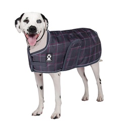 [144-091742] SHEDROW K9 GLACIER DOG COAT POTENT PURPLE PLAID L