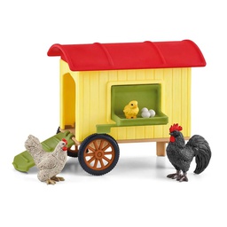 [226-558875] SCHLEICH FW MOBILE CHICKEN COOP
